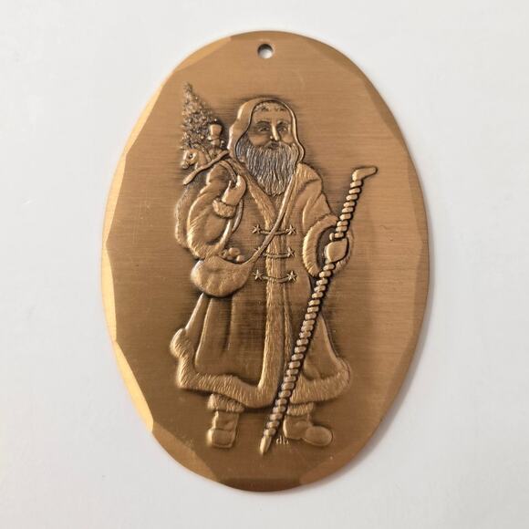 1st Edition Santa 1993 Wendell August Forge Bronze Father Christmas Ornament - Picture 6 of 7